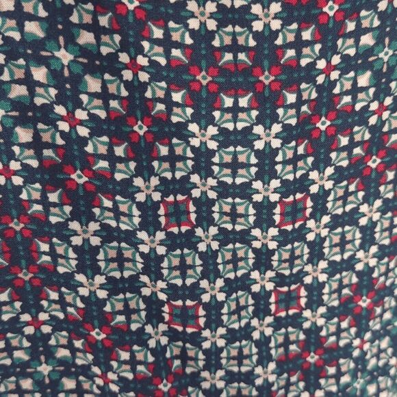 Roxy Mosaic Tile Print Ruffle Cami Top Size XL Blue and Red Removeable Straps - Picture 6 of 8